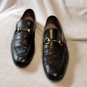 Gucci Driver Gold Horsebit Loafer Shoes